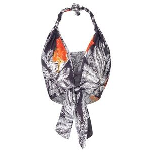 Juan Di Dios Malala Silk/Cotton Halter Neck Top NWT